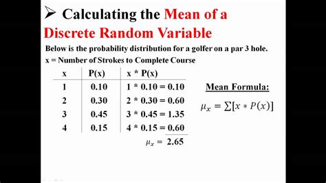 To be able to apply the material learned in this lesson to new problems. . Discrete random variable formula